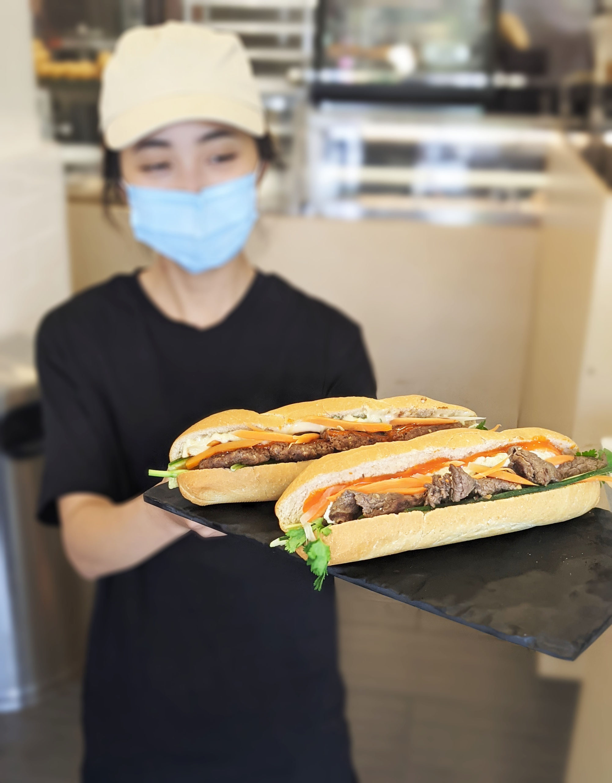 Beef banh mi offerings